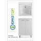 Lavatoio mobile L60x60 Mod. SOFIA completo di ASSE LEGNO-SIFONE-PILETTA
