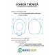 Copriwater G.S.I. CLIZIA NEW TERRA / SOSPESO / MONOBLOCCO Termoindurente Bianco