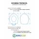 Copriwater AZZURRA FISH TERRA / SOSPESO / MONOBLOCCO Termoindurente Bianco