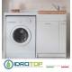 Lavatoio mobile PORTALAVATRICE Mod. CANDIDA SUPER L123XP60 completo di accessori