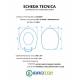 Copriwater AZZURRA FULL 56 TERRA / MONOBLOCCO Termoindurente Bianco