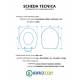 Copriwater G.S.I. PANORAMA TERRA / SOSPESO / MONOBLOCCO Termoindurente Bianco