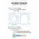Copriwater FLAMINIA LINK TERRA / SOSPESO Termoindurente Bianco