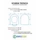 Copriwater G.S.I. PURA TERRA / SOSPESO Termoindurente Bianco