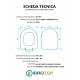 Copriwater ALTHEA CELIA TERRA / MONOBLOCCO Termoindurente Bianco