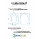 Copriwater FLAMINIA MINI LINK TERRA / SOSPESO Termoindurente Bianco