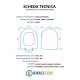 Copriwater IDEAL STANDARD TONIC TERRA / SOSPESO Termoindurente Bianco
