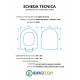 Copriwater VILLEROY & BOCH MAGNUM TERRA / SOSPESO / MONOBLOCCO Termoindurente Bianco