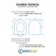 Copriwater VILLEROY & BOCH SUBWAY TERRA / SOSPESO / MONOBLOCCO Termoindurente Bianco