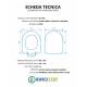 Copriwater ALTHEA COVER TERRA / SOSPESO / MONOBLOCCO Termoindurente Bianco