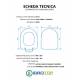Copriwater STILE VIVA TERRA / SOSPESO Termoindurente Bianco