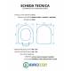 Copriwater STILE BRIDGE TERRA / SOSPESO / MONOBLOCCO Termoindurente Bianco