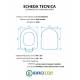 Copriwater ALICE CERAMICA HIDE ROUND Termoindurente Bianco