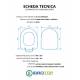 Copriwater ALICE CERAMICA FORM TERRA / SOSPESO Termoindurente Bianco