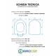 Copriwater AZZURRA NUVOLA TERRA / SOSPESO / MONOBLOCCO Termoindurente Bianco