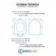 Copriwater DURAVIT HAPPY-D TERRA / SOSPESO / MONOBLOCCO Termoindurente Bianco
