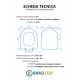 Copriwater EOS YA TERRA / SOSPESO / MONOBLOCCO Termoindurente Bianco