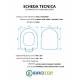 Copriwater IDEAL STANDARD FIORILE NEW TERRA / SOSPESO / MONOBLOCCO Termoindurente Bianco