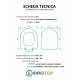 Copriwater AXA DUE TERRA / MONOBLOCCO Termoindurente Bianco