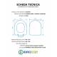 Copriwater AZZURRA CHARME TERRA / SOSPESO / MONOBLOCCO Termoindurente Bianco