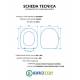 Copriwater AZZURRA TONDO Termoindurente Bianco