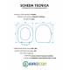 Copriwater FALERII F-CONCEPT SOSPESO Termoindurente Bianco
