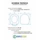 Copriwater FLAMINIA METRO TERRA / MONOBLOCCO Termoindurente Bianco