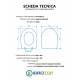 Copriwater DOLOMITE GARDA SOSPESO Termoindurente Bianco