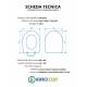 Copriwater GALASSIA EDEN TERRA / SOSPESO Termoindurente Bianco