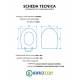 Copriwater ESEDRA FOX Termoindurente Bianco