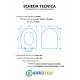 Copriwater HIDRA LOFT TERRA / SOSPESO Termoindurente Bianco