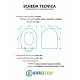 Copriwater FALERII ADRIA TERRA / SOSPESO / MONOBLOCCO Termoindurente Bianco