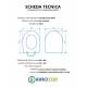 Copriwater ITALIAN STYLE BATH ESE SOSPESO Termoindurente Bianco