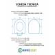 Copriwater JUMBO ARETHONA TERRA / SOSPESO / MONOBLOCCO Termoindurente Bianco