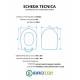 Copriwater ESEDRA ESE Termoindurente Bianco