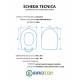 Copriwater GALASSIA EDEN MONOBLOCCO Termoindurente Bianco