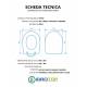 Copriwater HIDRA ABC TERRA / SOSPESO / MONOBLOCCO Termoindurente Bianco