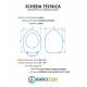 Copriwater SCALA MEDIANA SOSPESO Termoindurente Bianco