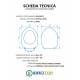 Copriwater DOLOMITE NOVELLA MINI Termoindurente Bianco