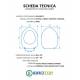Copriwater DOLOMITE NOVELLA TERRA / SOSPESO / MONOBLOCCO Termoindurente Bianco