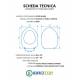 Copriwater POZZI GINORI SELNOVA 3 TERRA / SOSPESO Termoindurente Bianco
