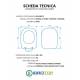 Copriwater DOLOMITE GEMMA-2 TERRA / SOSPESO / MONOBLOCCO Termoindurente Bianco
