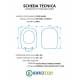 Copriwater POZZI GINORI 500 TERRA / SOSPESO Termoindurente Bianco