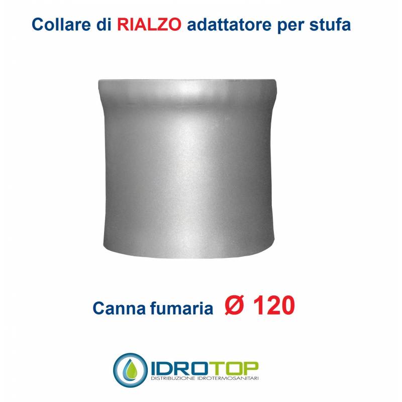Collare di Rialzo diam.120 per Scalda Acqua-per Soprastufa per canna fumaria Ø 120