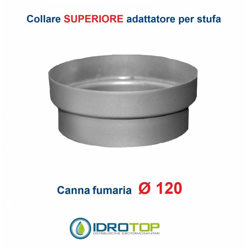 Collare Superiore diam.120 Scalda Acqua-per Soprastufa per canna fumaria Ø 120