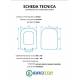 Copriwater TENAX ALFANA Termoindurente Bianco