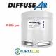 DiffuseAir Ø200 Diffusore per Ventilazione e Coltivazioni in Ambienti Chiusi-Idroponica