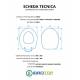 Copriwater SIMAS ECO TERRA / SOSPESO / MONOBLOCCO Termoindurente Bianco