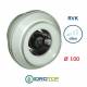 Ventilatore RVK Ø100 Centrifugo Ventilazione per DiffuseAir Ø100 Diffusore Aria -Idroponica