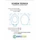 Copriwater EOS STYLON Termoindurente Bianco